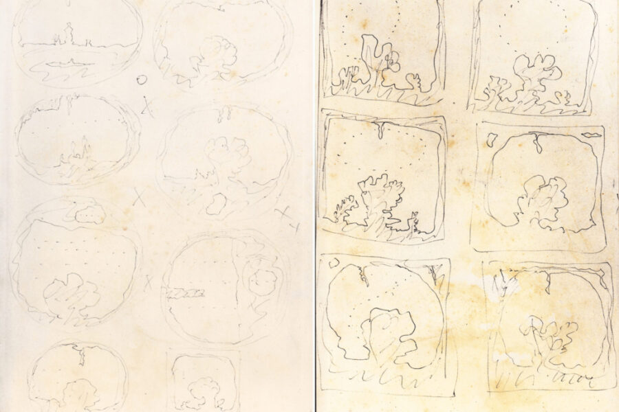 Lucio Fontana, Studi per “Teatrini”, 1965-1966