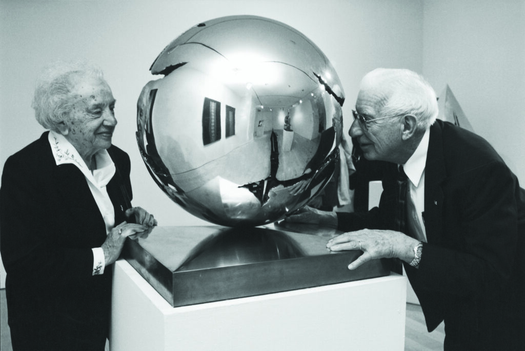 Fred and Lena in Milan, Italy studio of Arnaldo Pomodoro