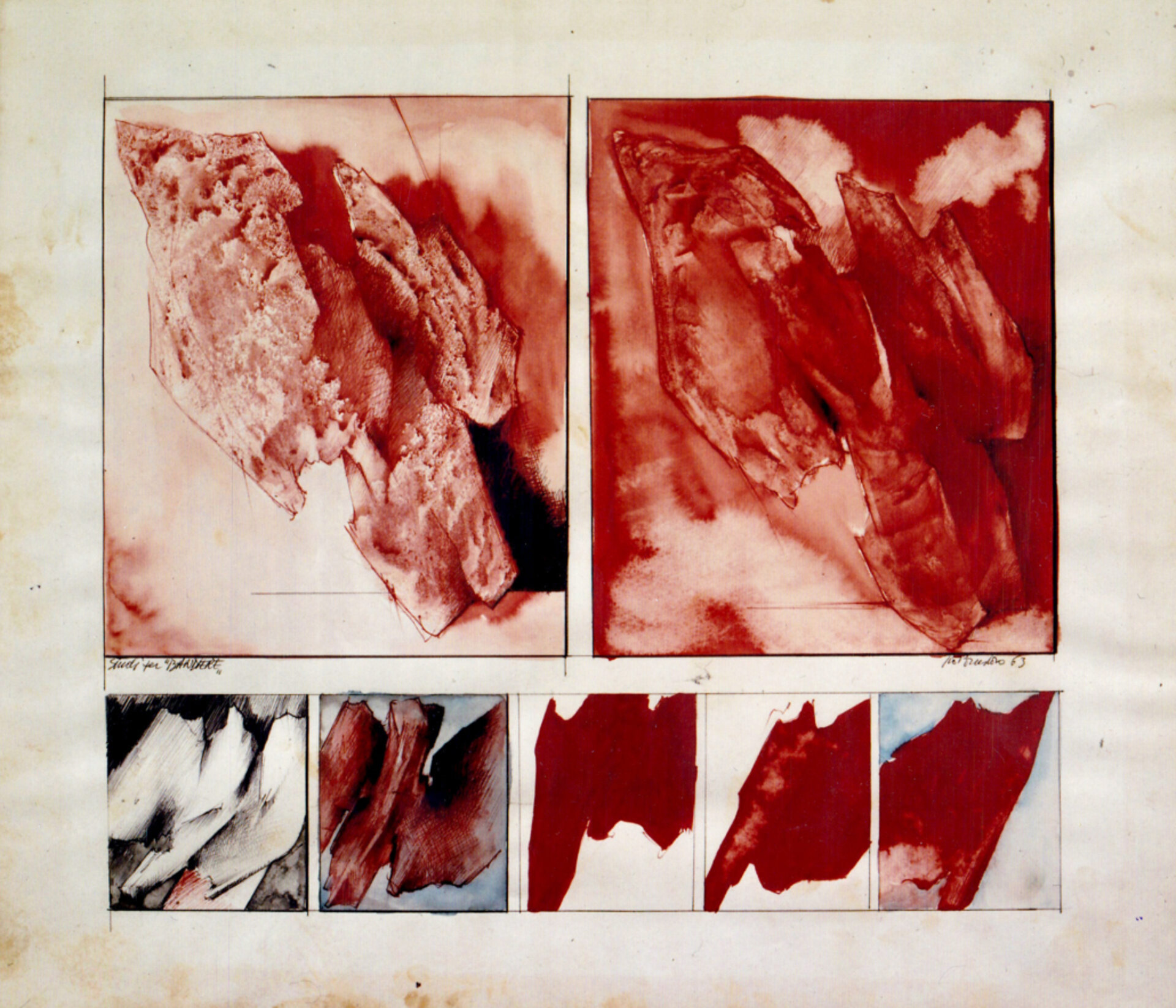 Giò Pomodoro, Studi per “bandiere”, 1963