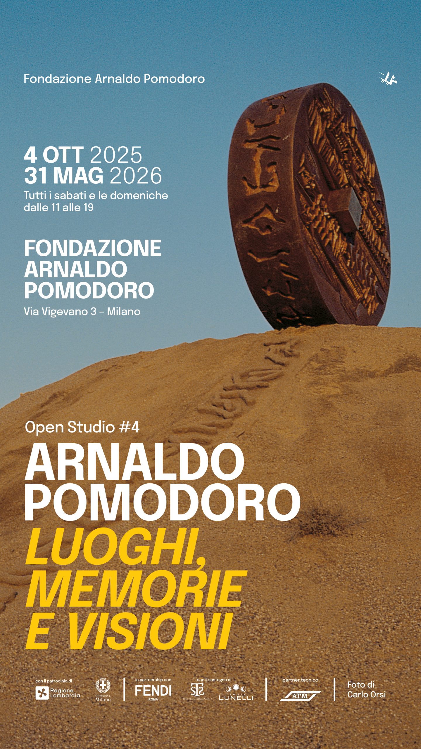 Open Studio #4 | Arnaldo Pomodoro. Luoghi, memorie e visioni